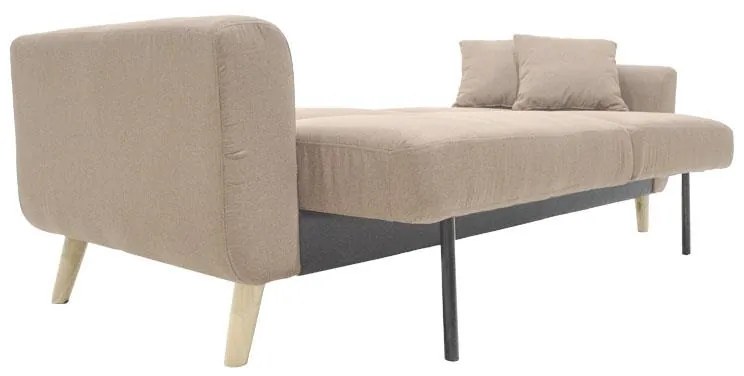 Καναπές - Kρεβάτι Carmelo Ύφασμα Μπέζ 214x80x86 εκ. 214x80x86 εκ.