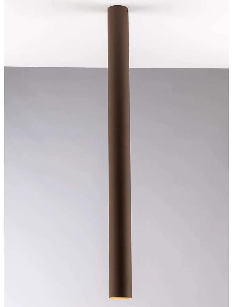Φωτιστικό Οροφής - Πλαφονιέρα Fluke I-FLUKE-PL75 BRO 1xGU10 Φ5,5cm 75cm Rust Luce Ambiente Design Μέταλλο