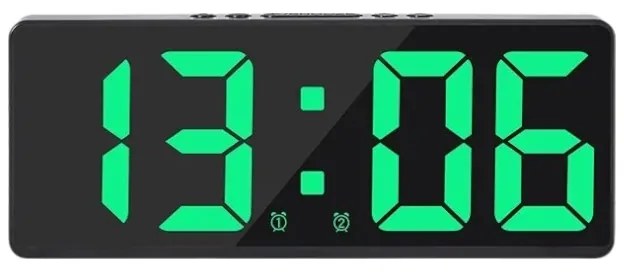 Ψηφιακό ρολόι - Ξυπνητήρι - 6628 - 466288 - Green Light-466288_g