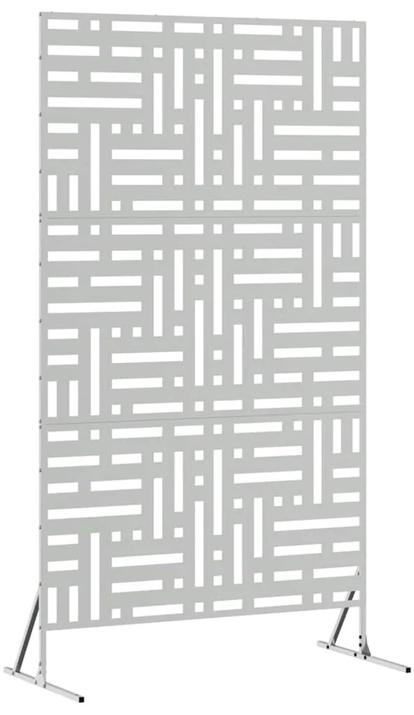 vidaXL Οθόνη Ιδιωτικότητας Γκρι 100 x 50 x 180 εκ. Ατσάλι