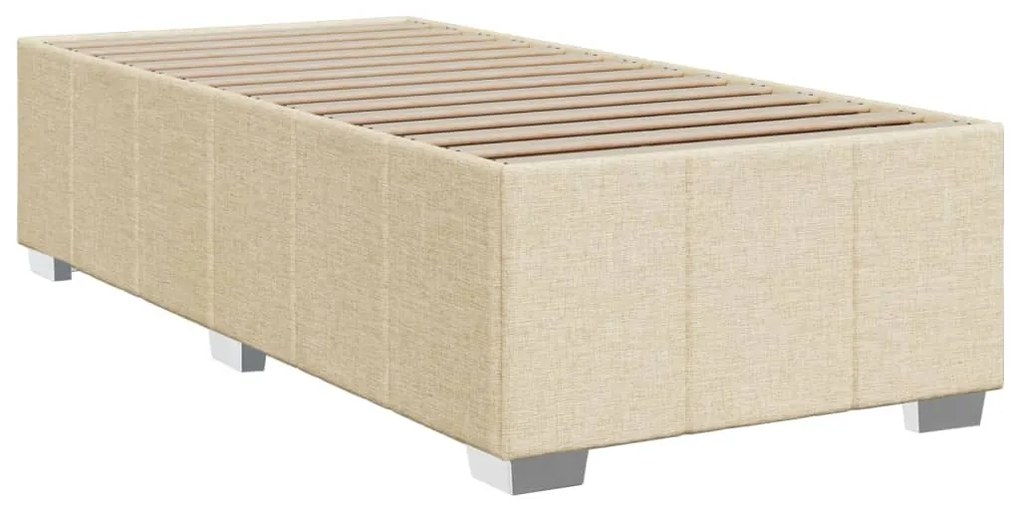 ΚΡΕΒΑΤΙ BOXSPRING ΜΕ ΣΤΡΩΜΑ ΚΡΕΜ 80 X 200 ΕΚ. ΥΦΑΣΜΑΤΙΝΟ 3289200