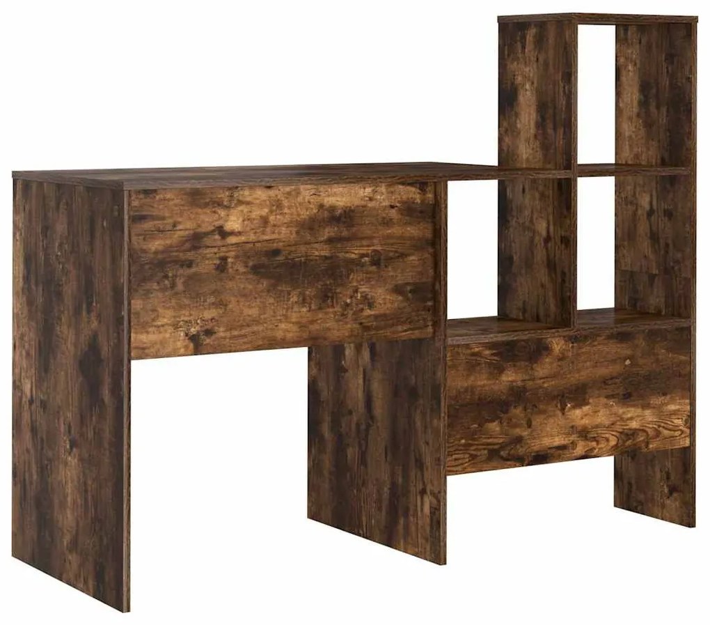 vidaXL Γραφείο Καπνιστό Δρύς 131,5 x 50 x 106,5 εκ. Επεξεργασμένο ξύλο