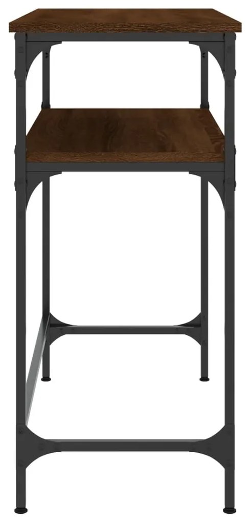 vidaXL Τραπέζι Κονσόλα Καφέ Δρυς 75x35,5x75 εκ. Επεξεργασμένο Ξύλο