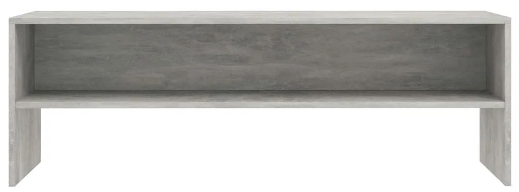 vidaXL Έπιπλο Τηλεόρασης Γκρι Σκυροδέματος 120x40x40 εκ. Επεξ. Ξύλο