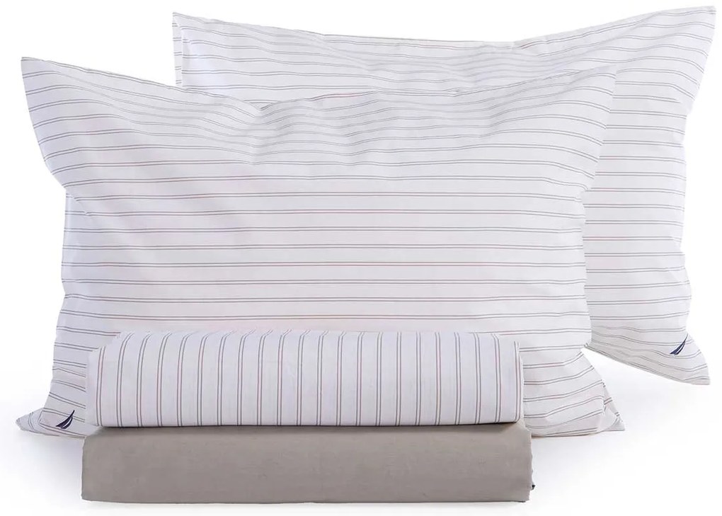 Σεντόνια Υπέρδιπλα (Σετ) Nautica By Nef-Nef Homeware Nau Coast Εκρού