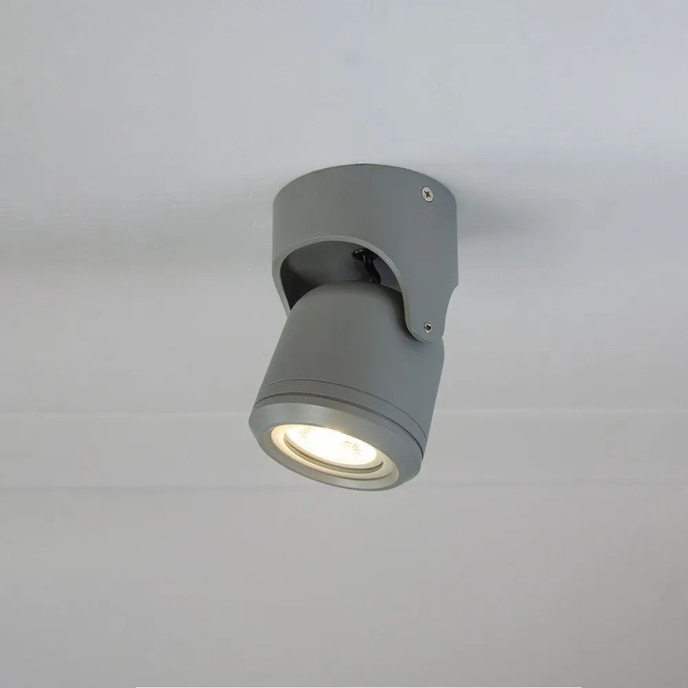 Φωτιστικό Οροφής - Σποτ Crescent 80206034 1xGU10 9x9x13cm Grey ItLighting