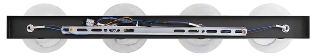 vidaXL Σποτ οροφής Μαύρο 70 x 13 x 26 εκ. Γυαλί και μέταλλο