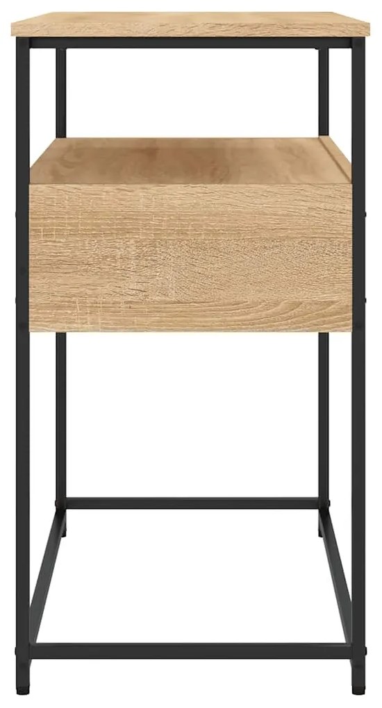 vidaXL Τραπέζι Κονσόλα Sonoma Δρυς 75x40x75 εκ. Επεξεργασμένο Ξύλο