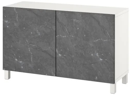 BESTÅ σύνθεση αποθήκευσης με πόρτες, 120x42x74 cm 494.214.38