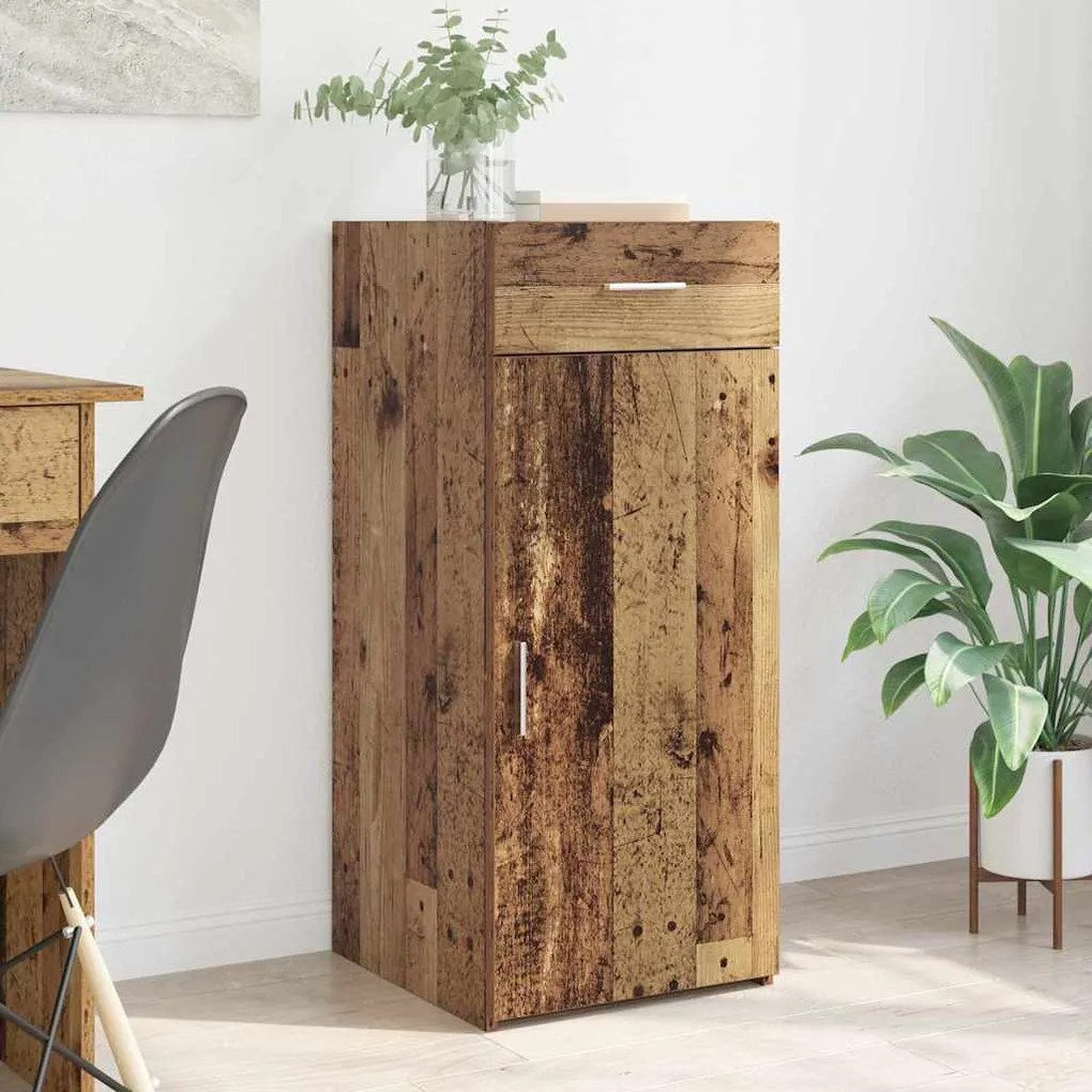 vidaXL Πλαϊνό γραφείο με συρτάρι artisan δρυς 42,5 x 40 x 93 εκ.