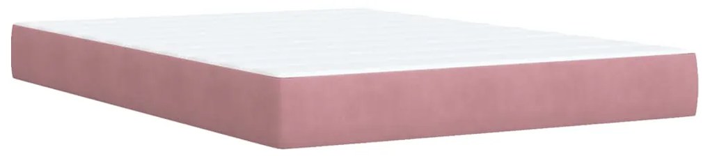 ΚΡΕΒΑΤΙ BOXSPRING ΜΕ ΣΤΡΩΜΑ ΡΟΖ 140X190 ΕΚ. ΒΕΛΟΥΔΙΝΟ 3285643