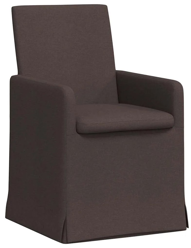 vidaXL Καρέκλες φαγητού 2 pcs Σκούρο καφέ Σκούρο καφέ 57 x 67 x 95 εκ