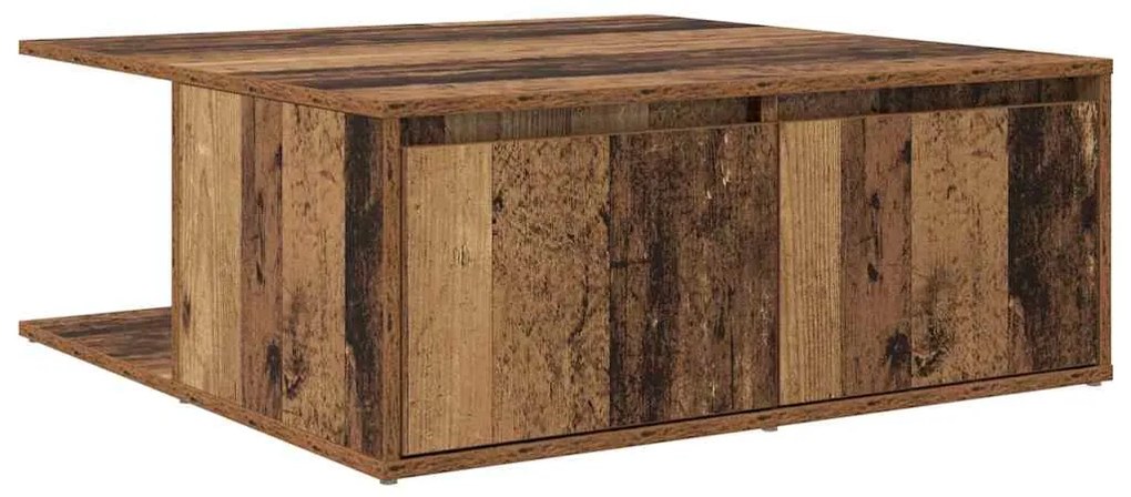 vidaXL Τραπεζάκι σαλονιού with Drawer Παλιό ξύλο 80 x 80 x 31 cm