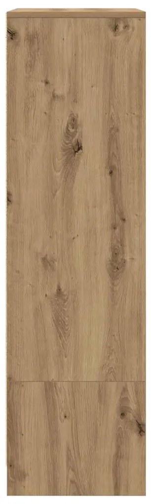 vidaXL Ντουλάπι με συρτάρι 55,5x34x119,5 εκ. Ξύλινο μηχανουργικό ξύλο