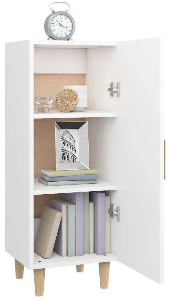 vidaXL Ντουλάπι Λευκό 34,5 x 34 x 90 εκ. από Επεξεργασμένο Ξύλο