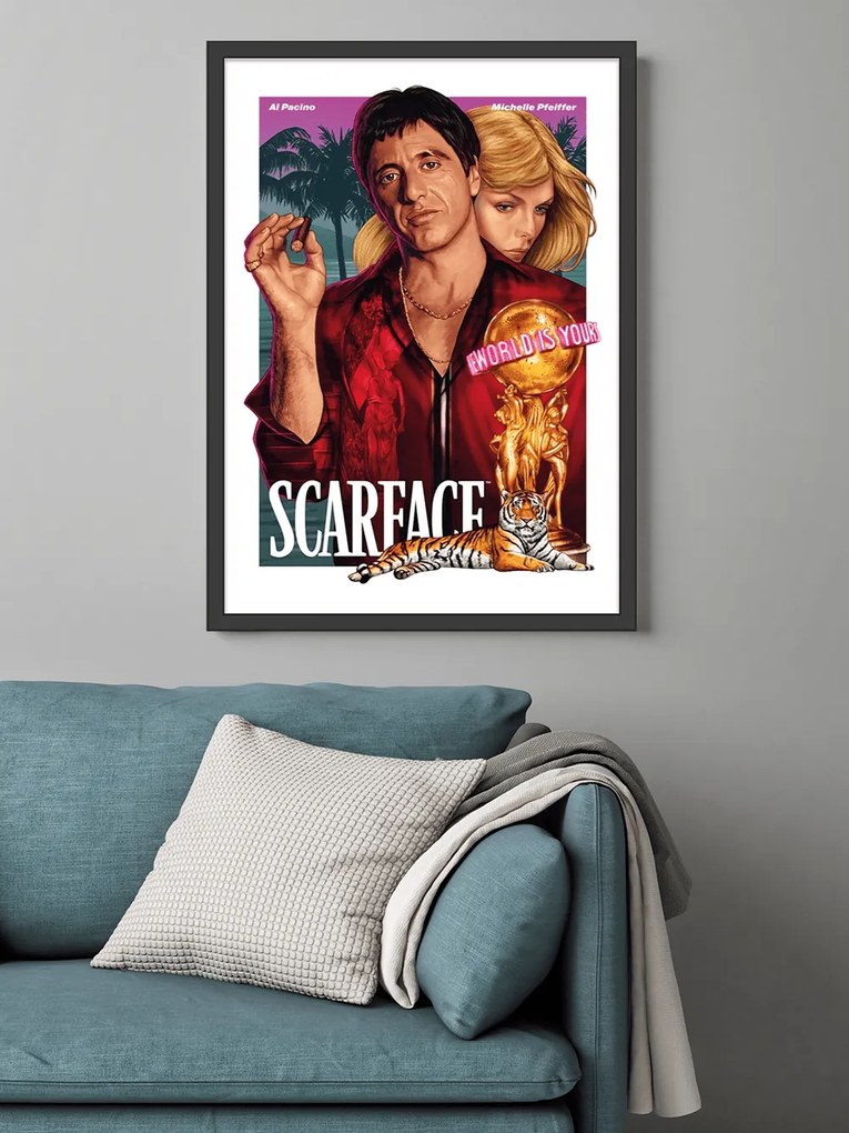 Πόστερ &amp;  Κάδρο Scarface MV055 21x30cm Εκτύπωση Πόστερ (χωρίς κάδρο)