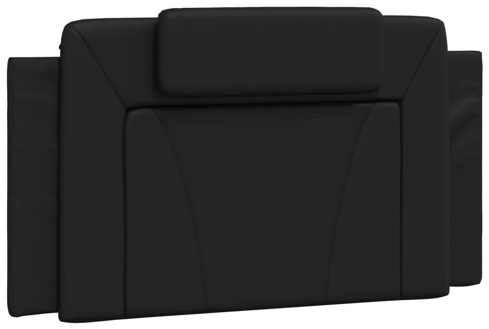 vidaXL Πλαίσιο Κρεβατιού Viana με LED Χωρίς Στρώμα Μαύρο 100x200 εκ.