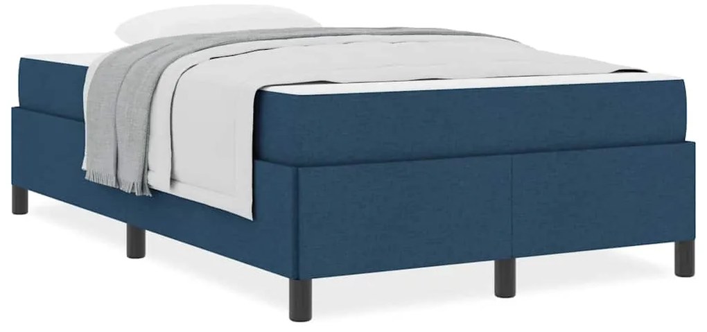 vidaXL Κρεβάτι με ελατήρια Μπλε και Μαύρο 120 x 190 cm