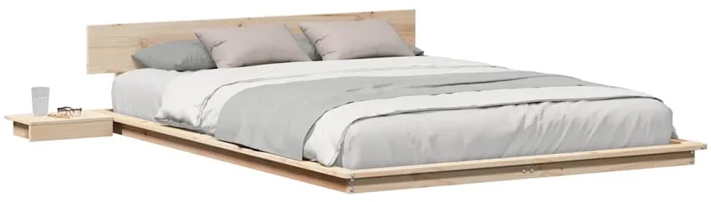vidaXL Σκελετός Κρεβατιού Καφέ 160 x 200 cm ξύλο