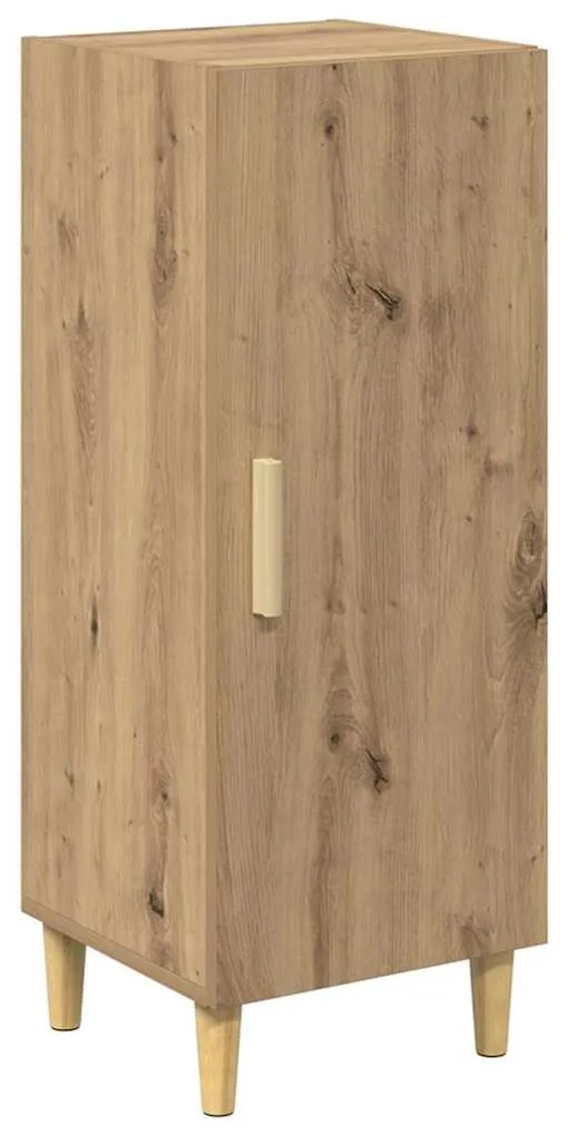 vidaXL Πλαϊνό γραφείο Επιτοίχιο Artisan Oak 34,5 x 34 x 90 εκ.