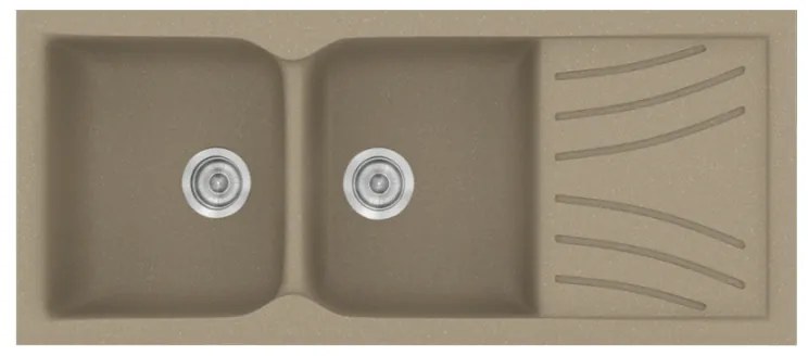 Sanitec Classic 332 Granite Taupe Ένθετος Νεροχύτης 80cm