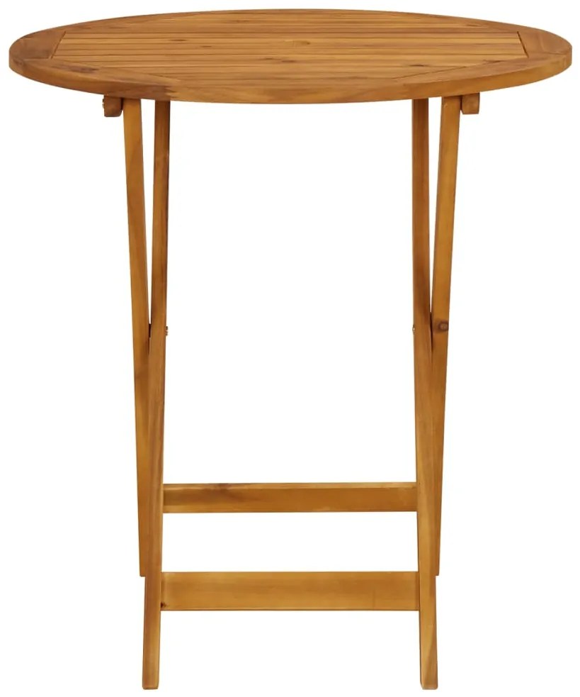 vidaXL Σετ Επίπλων Bistro 3 τεμ. Σχέδιο Φύλλων Ύφασμα/Μασίφ Πεύκου