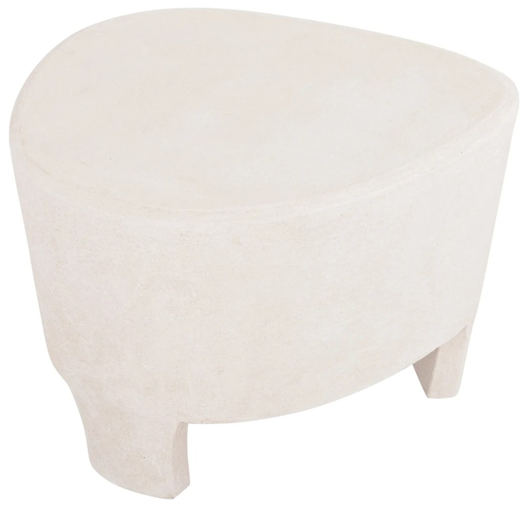 ΤΡΑΠΕΖΙ ΣΑΛΟΝΙΟΥ ΣΕΙΡΑ SANTORINI HM18053 MDF ΣΕ ΥΠΟΛΕΥΚΟ ΧΡΩΜΑ 54x61x40,5Υεκ.