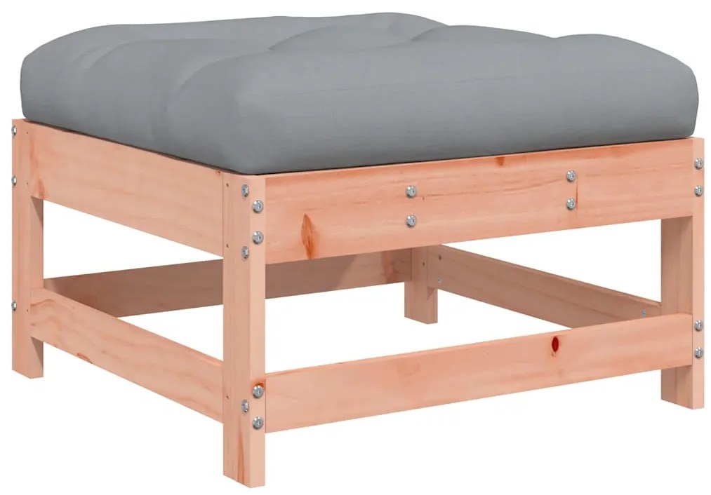 vidaXL Υποπόδια Κήπου με Μαξιλάρια 2 τεμ. από Μασίφ Ξύλο Ψευδοτσούγκας