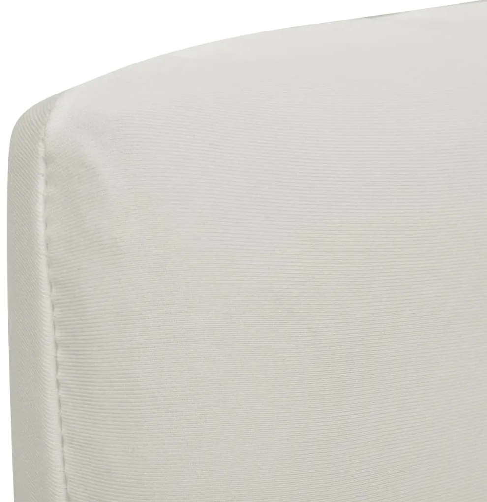 Κάλυμμα Καρέκλας Ελαστικό Ίσιο 6 τεμ. Κρεμ