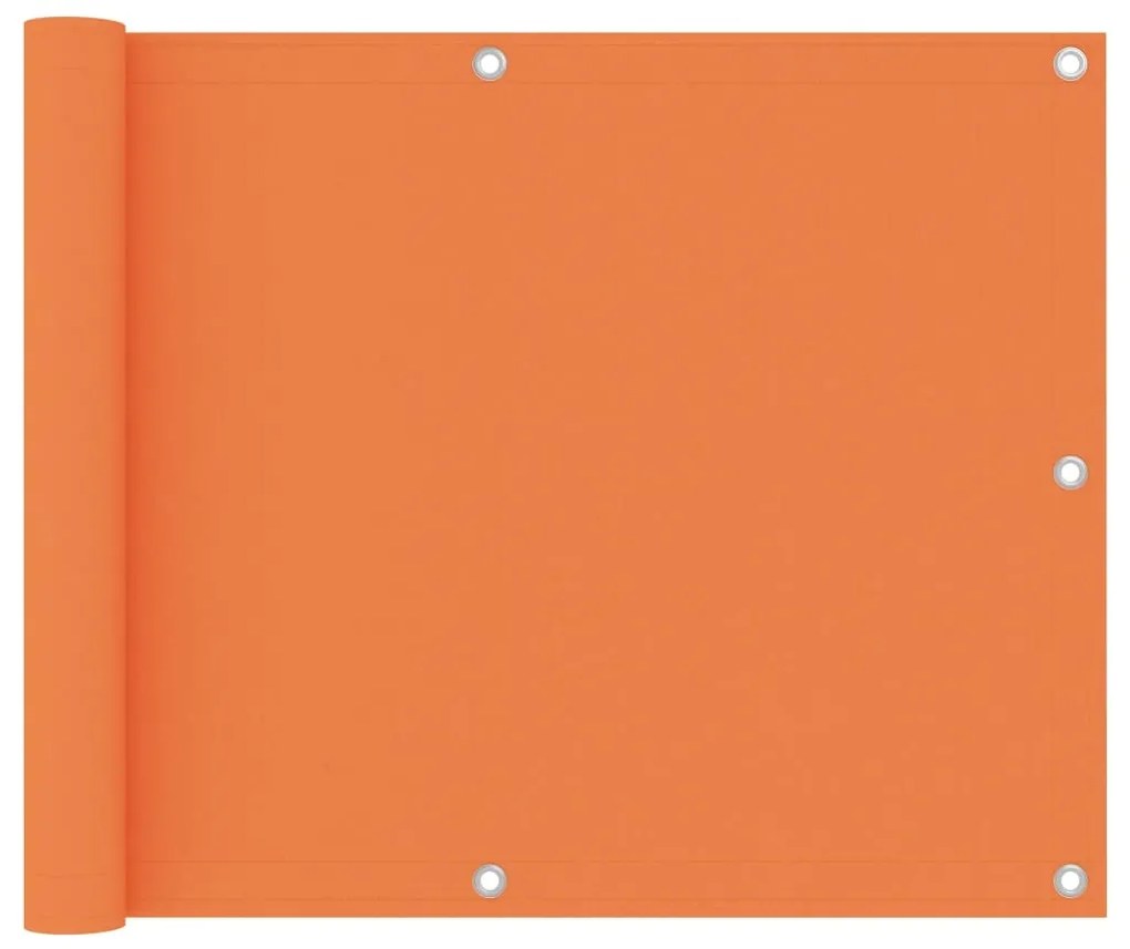 Διαχωριστικό Βεράντας Πορτοκαλί 75 x 500 εκ. Ύφασμα Oxford