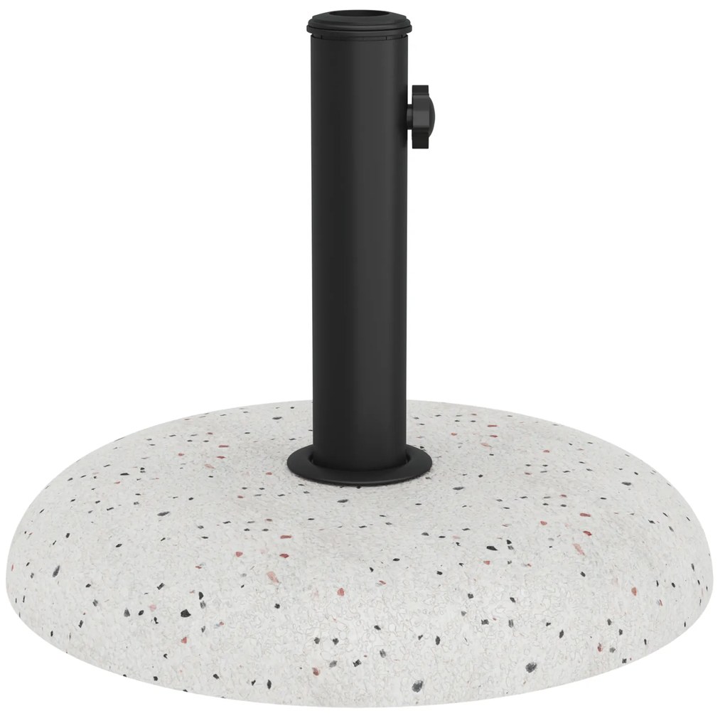 vidaXL Βάση Ομπρέλας για Πόλους 37/42/52/58mm Λευκό Σκυρόδεμα 20 kg