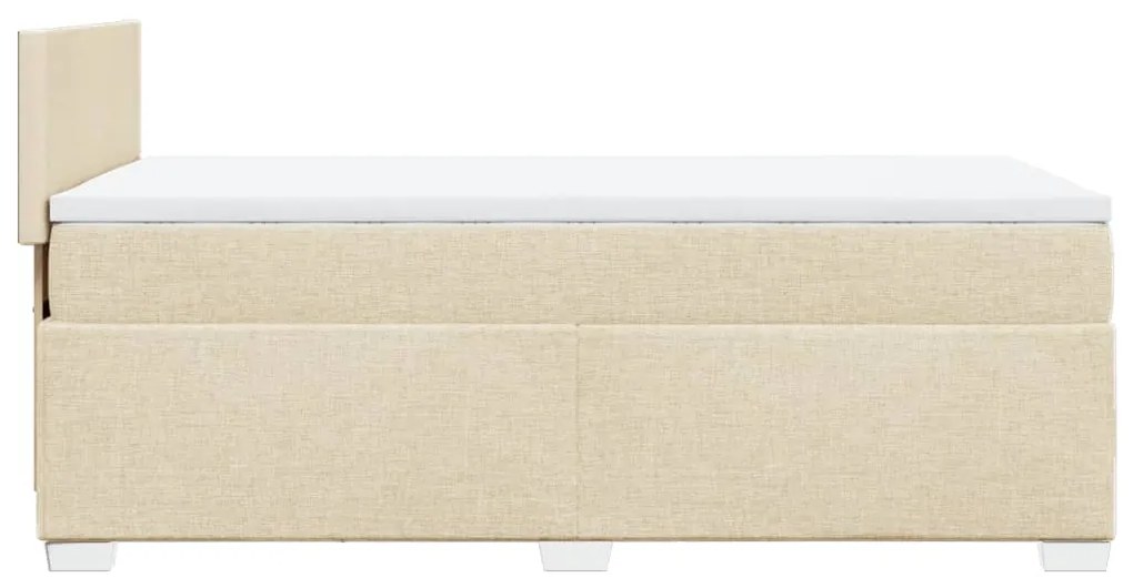 ΚΡΕΒΑΤΙ BOXSPRING ΜΕ ΣΤΡΩΜΑ ΚΡΕΜ 90X190 ΕΚ.ΥΦΑΣΜΑΤΙΝΟ 3285741