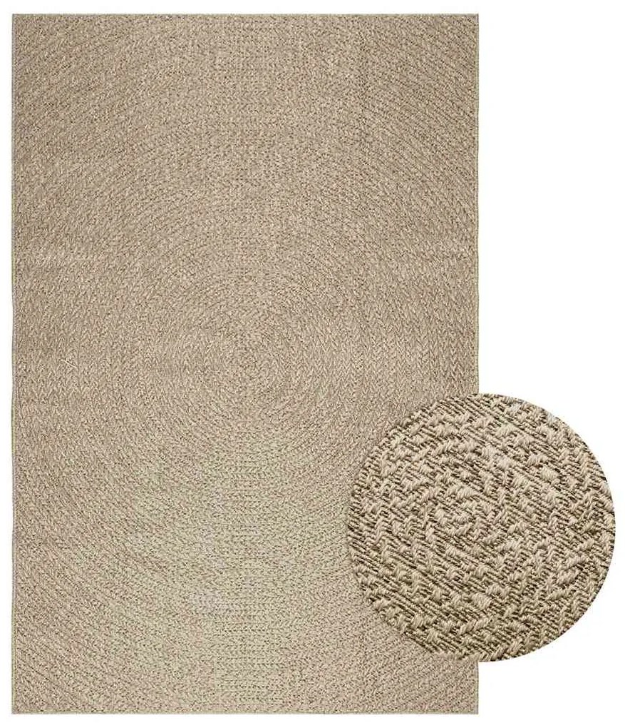 Χαλί ZIZUR Μπεζ Όψη Γιούτας Εσωτ. & Εξωτ. Χώρου 160 x 230 εκ.