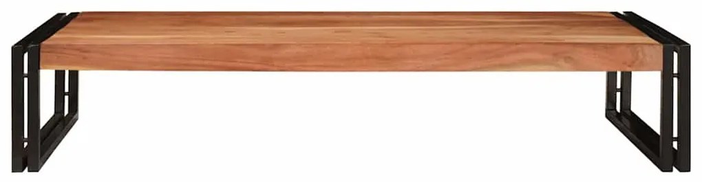 vidaXL Ράφι μπάνιου 120 x 50 x 23 εκ. Στερεό ξύλο μάγκο, σίδηρος