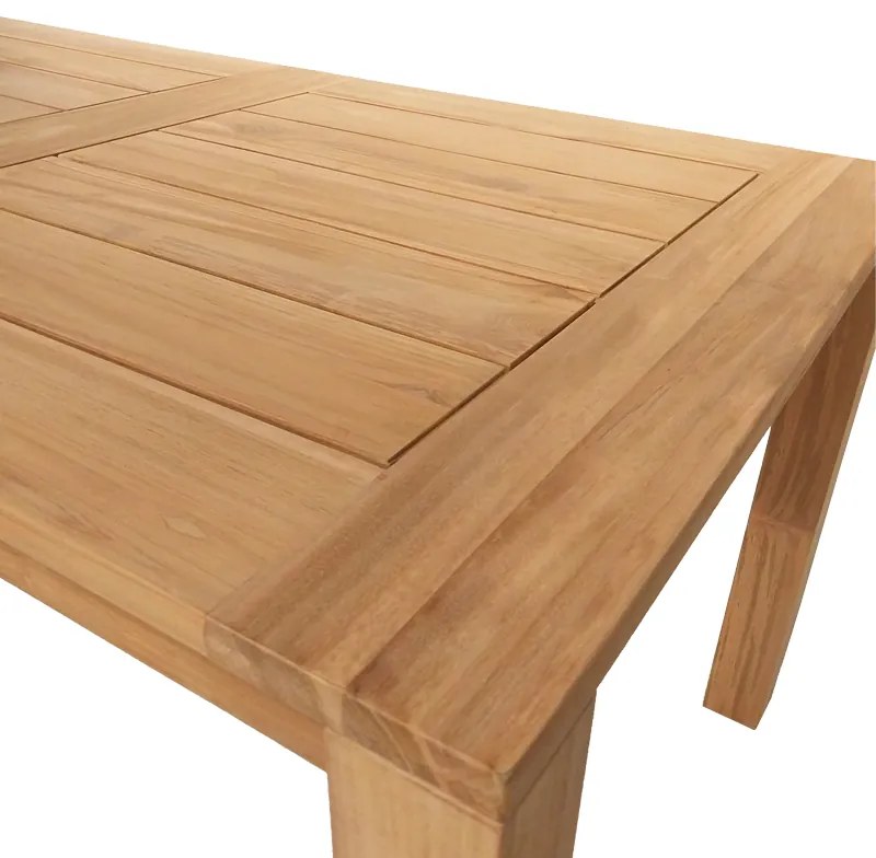 Τραπέζι Pablo pakoworld teak ξύλο σε φυσική απόχρωση 160x90x76εκ - 343-000010