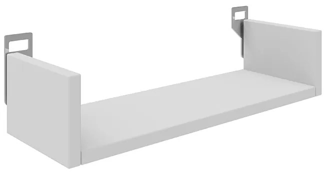 Ραφιέρα τοίχου Derva pakoworld σε λευκή απόχρωση 45x15x10cm
