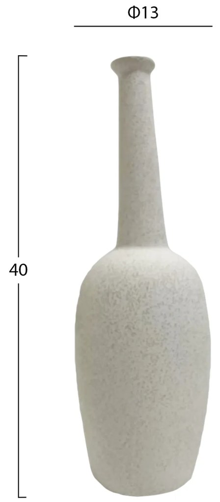 ΕΠΙΤΡΑΠΕΖΙΟ ΚΕΡΑΜΙΚΟ ΔΙΑΚΟΣΜΗΤΙΚΟ ELENDIL HM4591.01 ΥΠΟΛΕΥΚΟ ΚΡΥΣΤΑΛΛΙΚΟ Φ13x40Υεκ (1 Τεμμάχια)