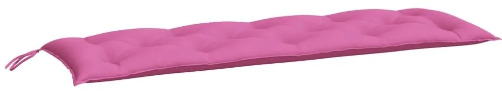 Μαξιλάρι Πάγκου Κήπου Ροζ 150x50x7 εκ. Ύφασμα Oxford - Ροζ