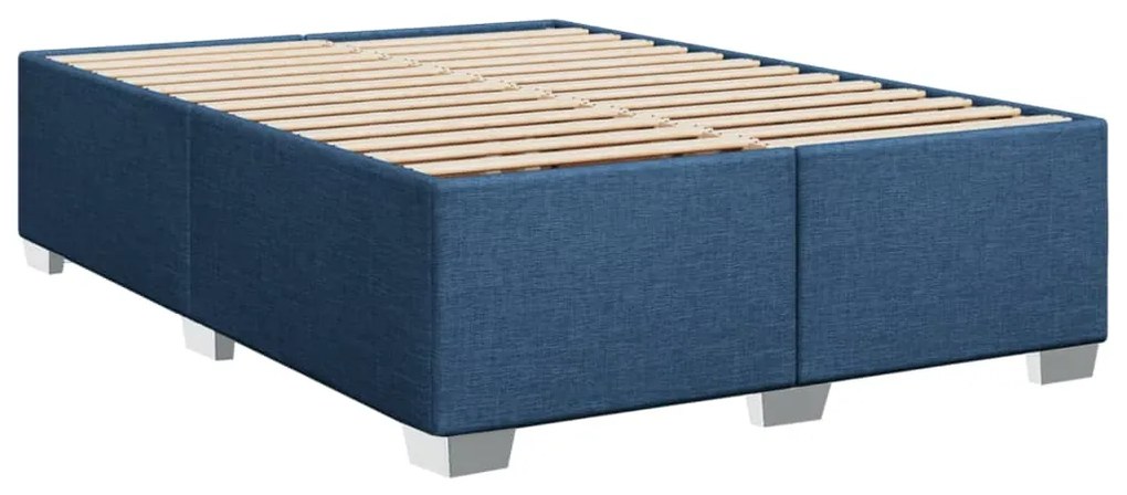 ΚΡΕΒΑΤΙ BOXSPRING ΜΕ ΣΤΡΩΜΑ ΜΠΛΕ 140X200 ΕΚ. ΥΦΑΣΜΑΤΙΝΟ 3285143