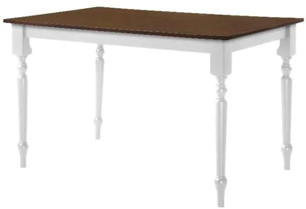 Τραπέζι 150x90cm Καρυδί/Άσπρο SALOON