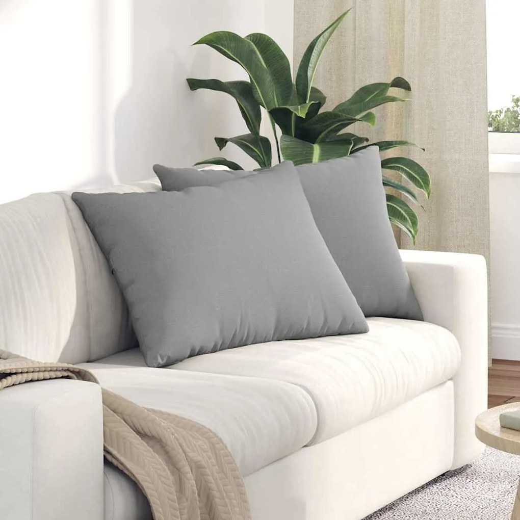 Μαξιλάρι Καναπέ 2 pcs Σκίουρος Γκρί 70 x 50 cm ύφασμα