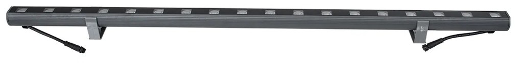 GloboStar® WASHER-PANDA 90580 Μπάρα Φωτισμού Ultra Slim Wall Washer LED 18W 1710lm 15° DC 24V Αδιάβροχο IP67 Μ100 x Π4 x Υ3.5cm Φυσικό Λευκό 4500K - Γκρι Ανθρακί - 3 Years Warranty