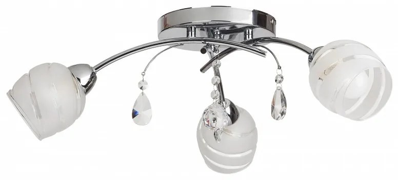 Rabalux Melissa Φωτιστικό Οροφής Τρίφωτο Πλάτους 60cm Σε Χρώμιο 2621