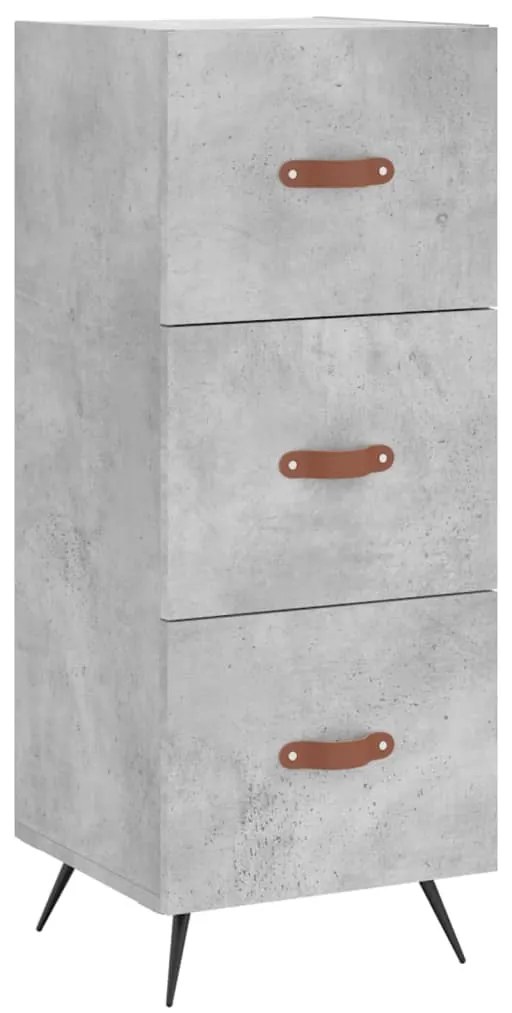 vidaXL Ντουλάπι Γκρι Σκυροδέματος 34,5x34x90 εκ. Επεξεργασμένο Ξύλο