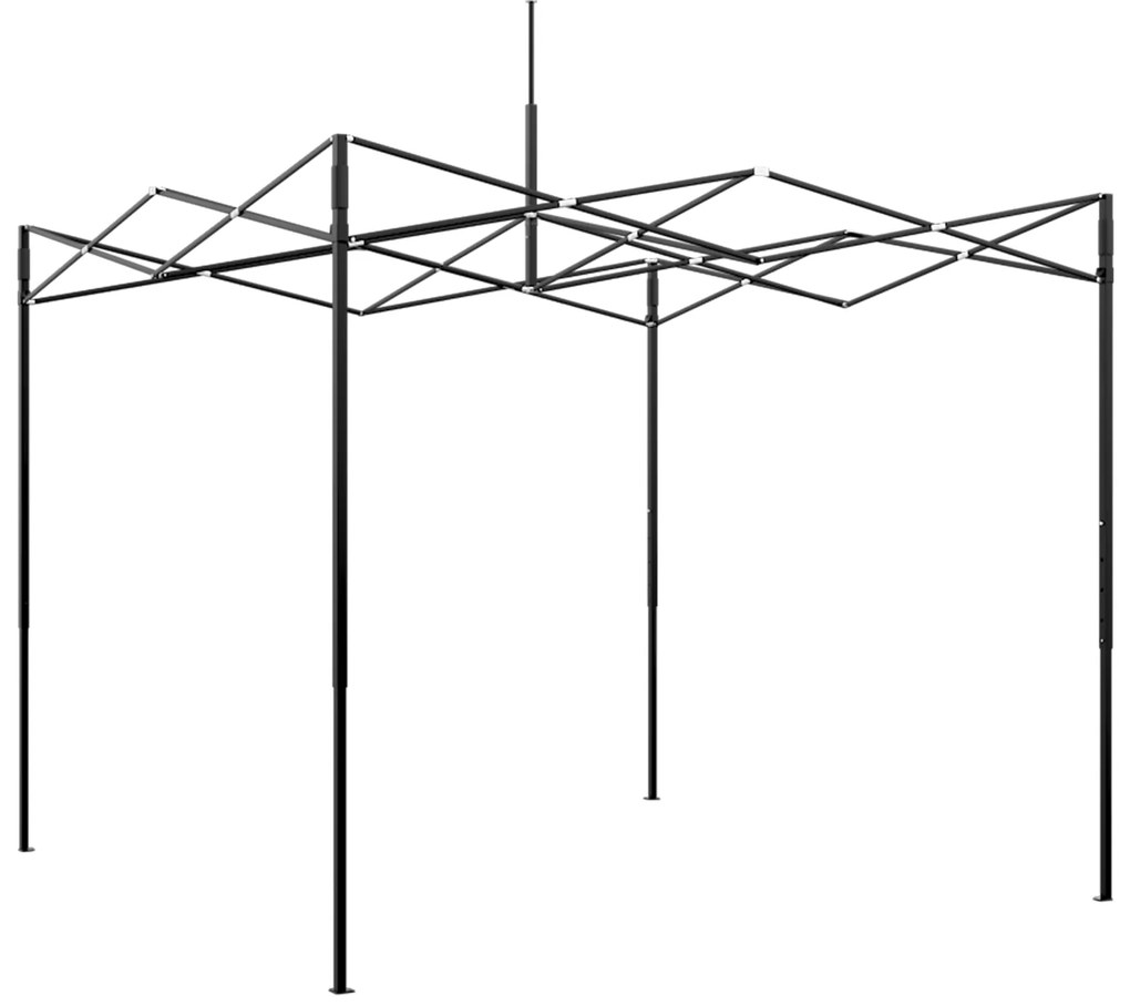 vidaXL Θερμοκήπιο με στέγη Πράσινο 290 x 290 x 315 εκ Ατσάλι