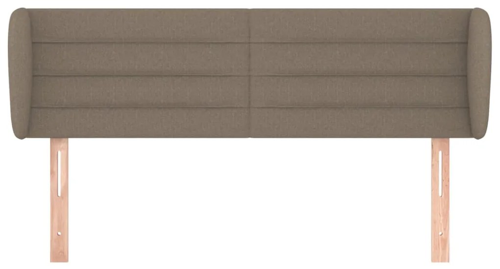 vidaXL Κεφαλάρι με Πτερύγια Taupe 147 x 23 x 78/88 εκ. Υφασμάτινο