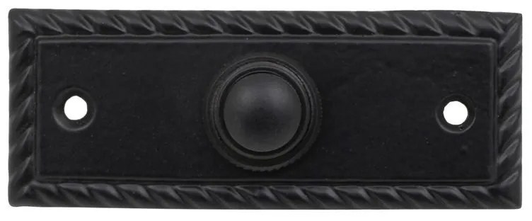 Roline K397 Κουδούνι από Ορείχαλκο Μαύρο Ματ 80x30mm