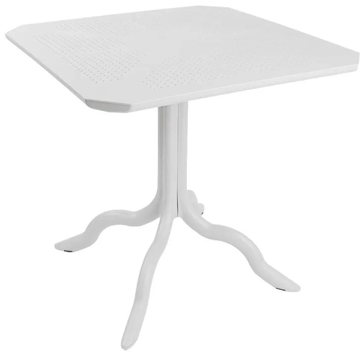 Τραπεζαρία Groovy-Halcyon σετ 3τεμ PP λευκό 80x80x74,5εκ. 80x80x74.5 εκ.