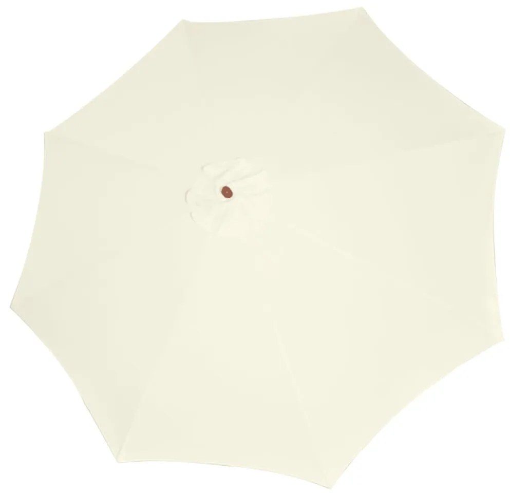 vidaXL Ομπρέλα Λευκό της Άμμου 300 x 258 εκ.