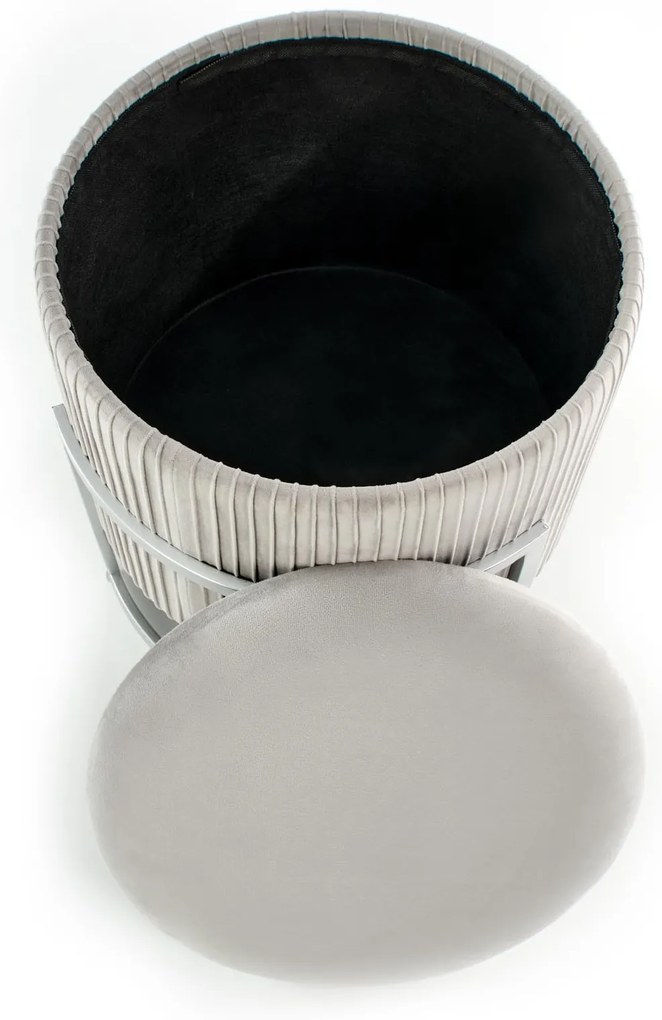 CRICKET pouffe color: light grey DIOMMI V-CH-CRICKET-PUFA-J.POPIEL